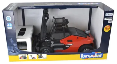 Productafbeelding van Linde HT160 heftruck met pallet (rood/zwart, inclusief 3 draadbakken)
