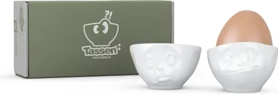 Produktbild von Fiftyeight Products Eierbecher Set - ochbitte/lecker weiß