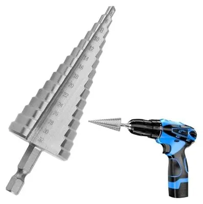 Zdjęcie produktu dla Wiertło stopniowe 4 32 mm powłoka tytanowa hss metal drewno