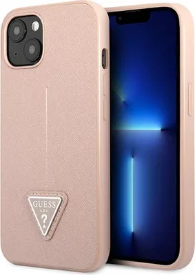 Immagine prodotto di Guess Guhcp13Spsatlp Custodia rigida per Iphone 13 Mini 5.4 Rosa/Rosa Logo Saffianotriangle