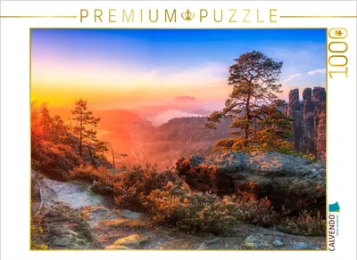Produktbild von CALVENDO Puzzle Sächsische Schweiz | 1000 Teile Lege-Größe 64x48cm Foto-Puzzle für glückliche Stunden