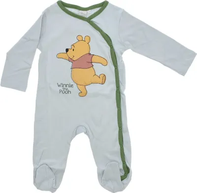 Produktbild von Winnie Puuh Baby-Strampler Baby-Outfit kuscheliger Einteiler für Babys 86/92