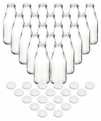 Productafbeelding van Set van 20 Glazen Sapflessen 500 ml met Schroefdop