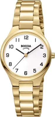 Produktbild von Boccia 3347-03 Damenarmbanduhr Titan Goldfarben