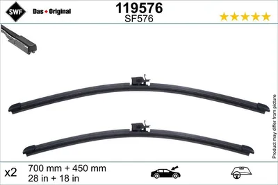 Produktbild von SWF DAS ORIGINAL Scheibenwischer Wischblatt Vorne passend für MERCEDES-BENZ V-Klasse (W447) Rahmenlos