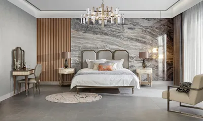 Produktbild von Bett 2x Nachttisch 3tlg Schlafzimmer Set Design Modern Luxus Schlafzimmer Betten