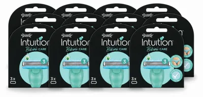 Imagen del producto de 12 cuchillas de repuesto para depiladora bikini Wilkinson Intuition, paquete económico - 12 unidades