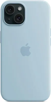 Produktbild von Apple iPhone 15 Hülle - Silikon - Soft Case, Backcover - Hellblau