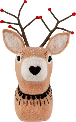 Produktbild von Sass & Belle Weihnachtliche Wanddekoration Rentier Rudolph - 30 cm