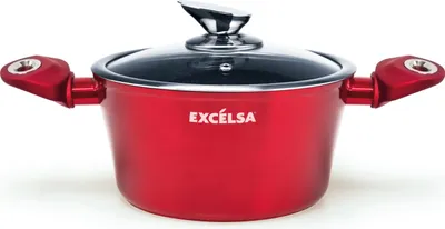 Immagine prodotto di Casseruola Excelsa Phoenix 24 cm in alluminio rosso