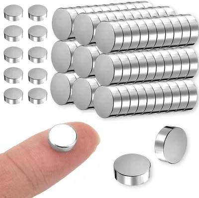 Image de Aimants - Mini - Puissants - 8 mm x 3 mm - Ronds