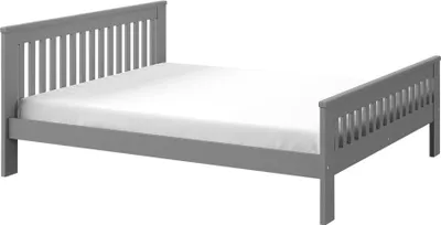 Produktbild von Doppelbett aus Holz, 180x200 MEBANE - Anthrazit