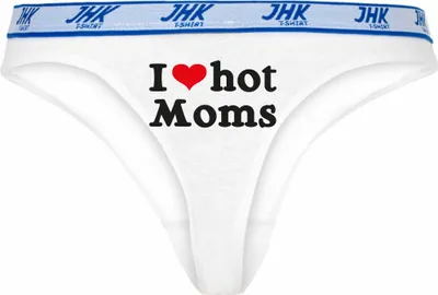 Produktbild von Damen Thong Slip - Boxer-0049-woman-white-v-XS - weiß - XS - vorn - I Love Liebe Mums - lustiges Motiv - Spruch - Unterwäsche - Unterhose - Freizeit - lustig