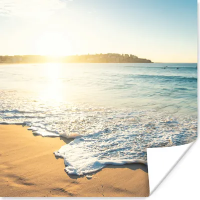 Produktbild von MuchoWow® Poster Sonne - Strand - Licht 100x100 cm - Babyzimmer
