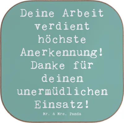 Produktbild von Mr. & Mrs. Panda Holzuntersetzer Spruch Danke Pflegekraft - Meeresbrise - Geschenk, Helden, Dankbarkeit, Pflege, harte Arbeit, Anerkennung, gläseruntersetzer, sagen