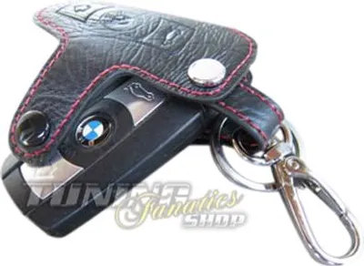 Produktbild von Schlüsseltasche Schlüsseletui Klappschlüssel Schlüssel LEDER Rot #2 für BMW