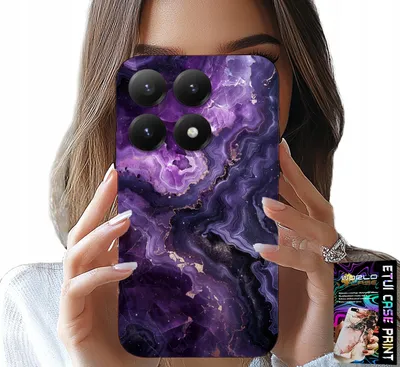 Image de Etui Do Xiaomi 17 - Fioletowy Marmurek Modne Kobiece + Szkło