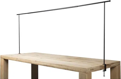 Produktbild von Tischgestell in schwarz - ausziehbar bis 250 cm - Tischklemme Höhe 90 cm