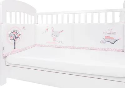 Produktbild von Kikkaboo Nestchen my Home Babybett 140 x 70 cm Bettumrandung 210 cm Baumwolle pink