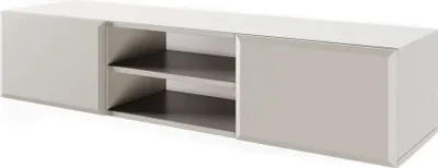 Obrázek produktu pro Selsey CHOCOLATED - dvoudveřová TV nástěnná skříňka s policí, béžová, 137 cm