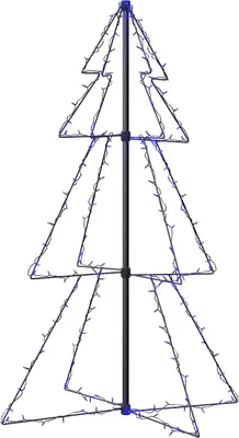 Obrázek produktu pro vidaXL Vánoční stromek ve tvaru kužele se 160 LED diodami v interiéru a exteriéru 78x120 cm