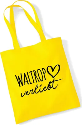 Produktbild von Huuraa Jutebeutel Waltrop verliebt 10 Liter Yellow Baumwolle Tasche Geschenkidee