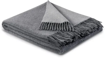 Obrázok produktu pre Biederlack Šedý kašmírový pléd 130 x 170 cm
