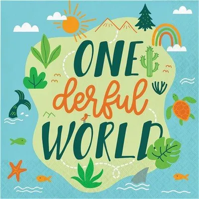 Produktbild von Servietten World adventure, 33 cm, 16Stk.