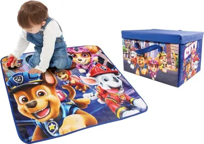 Produktbild von Paw Patrol Aufbewahrungsbox und Spielmatte zum Film