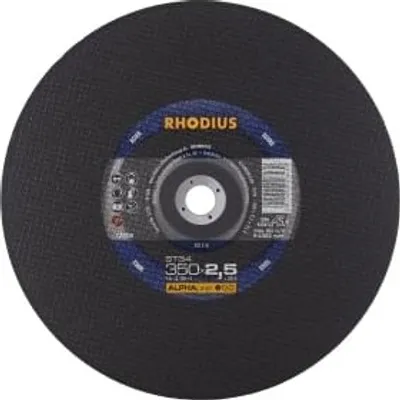 Obrázok produktu pre Rezací kotúč Rhodius ST 34 350 x 2,5 x 25,4 mm, oceľ Alphaline – 201518