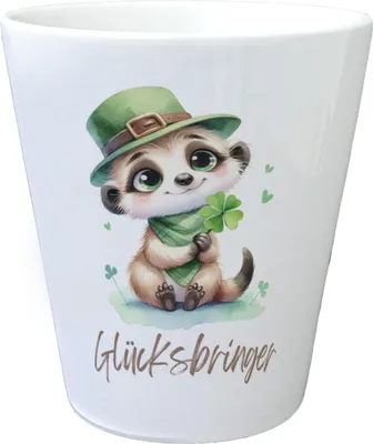 Produktbild von Erdmännchen Glücksbringer Blumentopf
