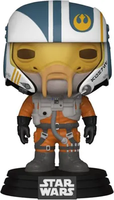 A Funko Pop! vinyl figure of a Star Wars character.
