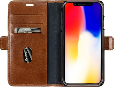 Produktbild von dbramante1928 BEXPGTDT3226, Geldbörsenhülle, Apple, iPhone Xs Max, 16,5 cm (6.5"), Braun