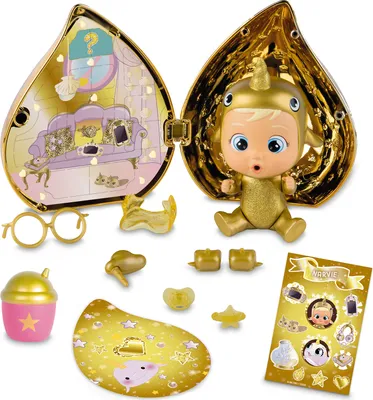 Produktbild von Detská bábika s príslušenstvom IMC Toys Plačúca zlatá (11 cm)