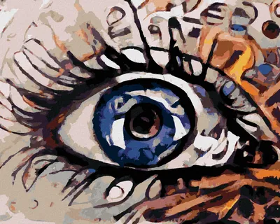 Produktbild von Zuty - Malen nach Zahlen - MAGISCHES AUGE, 40x50 cm, ohne Keilrahmen