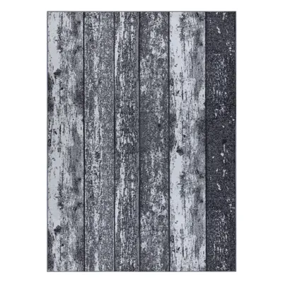Produktbild von Antirutsch Teppich Teppichboden WOOD Holz Tafel grau Grau 200x250 cm