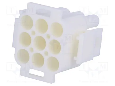 Obrázok produktu pre 1x Konektor, kábel-kábel, samica/flexibilný, 6,35 mm, 9 kontaktov, 600 V, kód: 350720-4, výrobca: Signteck