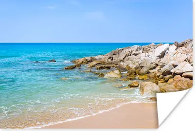 Produktbild von MuchoWow® Poster Strand - Meer - Tropisch - Sommer 180x120 cm - Fotoplakat