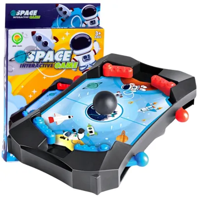 Produktbild von QULKI Mini Flipper Spiel Weltraum-Fußball Geschicklichkeitskonsole
