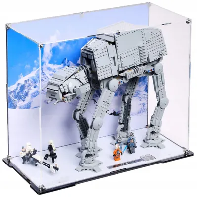 Immagine prodotto di Vetrina nera per LEGO® 75288 Star Wars – AT-AT™, con retro stampato