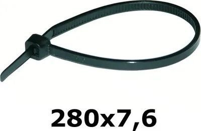Produktbild von Kabelbinder 290 x 7,6 mm UV-Kabelbinder schwarz HAUPA 100 Stk.