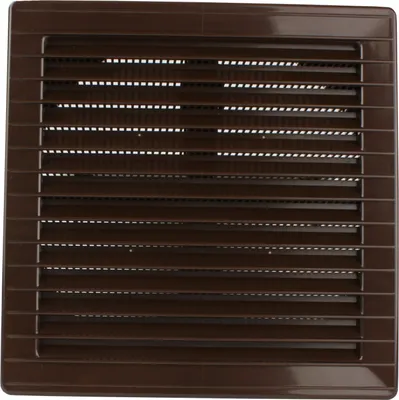 Produktbild von Lüftungsgitter Lamellengitter Belüftung Gitter Zuluft Abluft Abluftgitter Entlüftung 172 x 172 mm Flansch einstellbar Ø 80 - 150 mm Lüftungsgitter braun