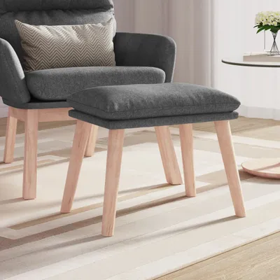 Produktbild von Cloris Designermöbel Fußhocker Hellgrau 45x29,5x35 cm Stoff 2024 Neu