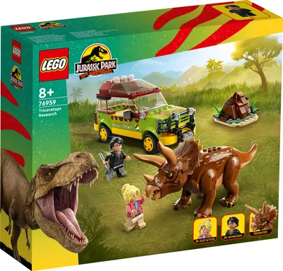 Zdjęcie produktu dla LEGO 76959 Jurassic World Zabawka konstrukcyjna z triceratopsem badawczym