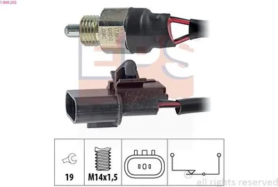 Produktbild von EPS Rückfahrschalter 1.860.202 für MITSUBISHI PAJERO III (V7W, V6W)