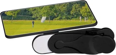 Obrázek produktu pro Skládací zrcátko na telefon, nastavitelné pro selfie a vlogování, kompaktní a lehké, ideální na cesty, černé.