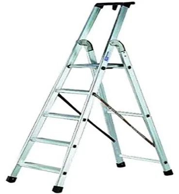 Productafbeelding van Aluminiumvouwladder, 3 treden, lichtgewicht en compact, geschikt voor gebruik in huis en tuin