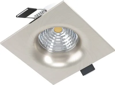 Produktbild von EGLO Saliceto, Einbaustrahler, Nicht austauschbare(s) Leuchtmittel, 1 Glühbirne(n), LED, 2700 K, Satinierter Stahl