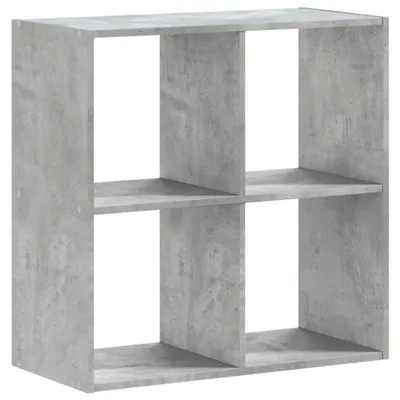Obrázek produktu pro vidaXL Knihovna betonová šedá 68,5x32x68,5 cm materiál na bázi dřeva