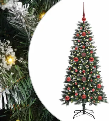 Obrázek produktu pro vidaXL Umělý vánoční stromek se 150 LED diodami se stojanem zelený 120 cm